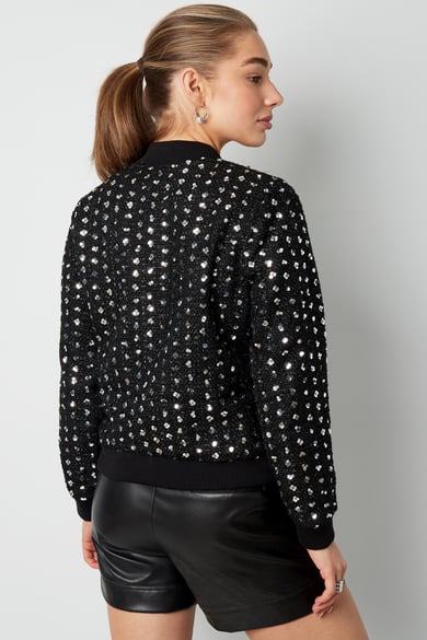 Bomber jacket sparkly day - Black h5 Picture11